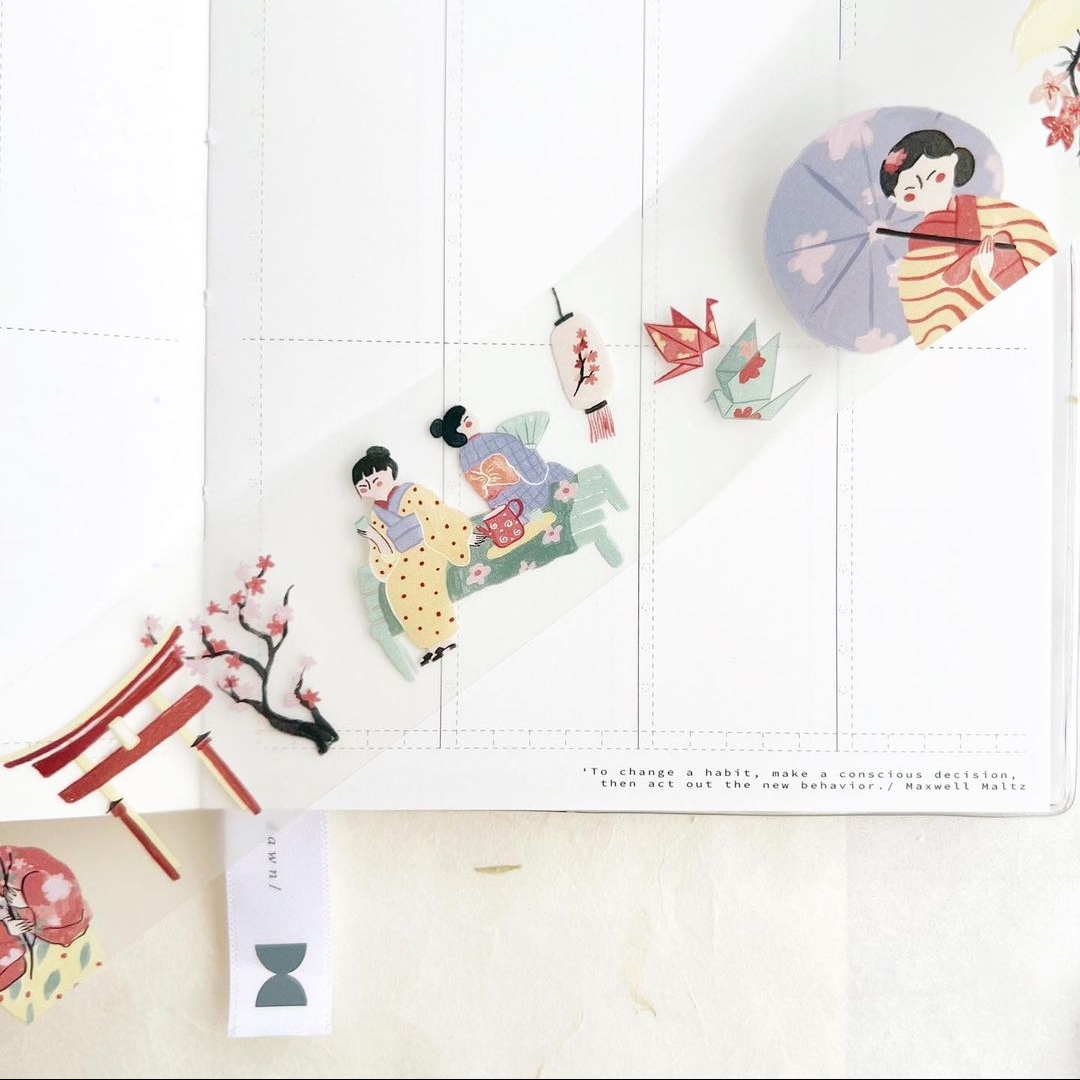 Teayou Matte PET Tape - Spring Fairies