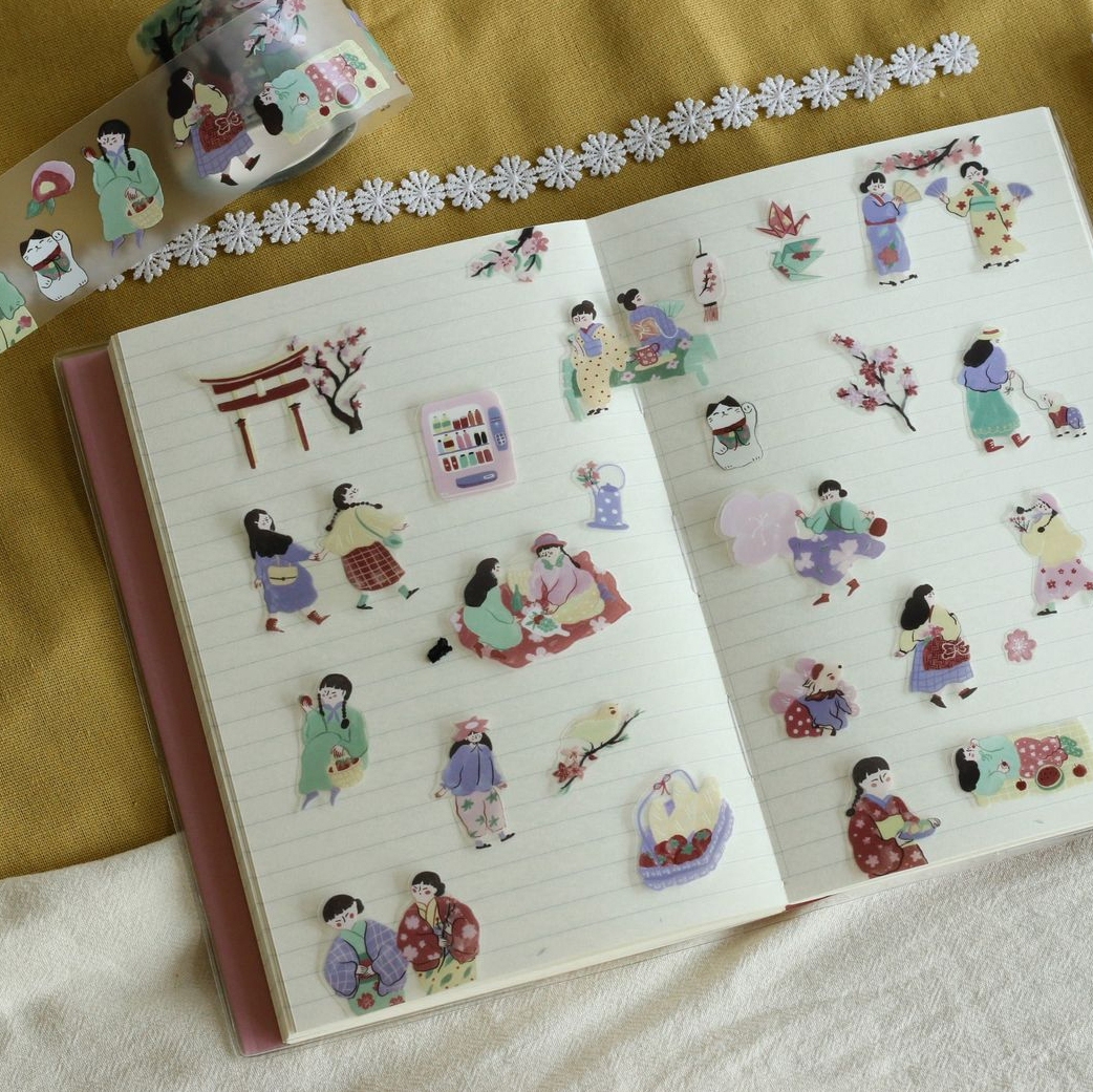 Teayou Matte PET Tape - Spring Fairies