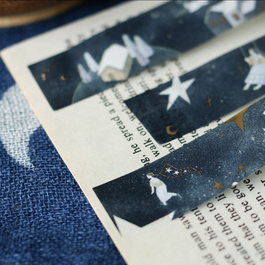 Teayou Gold Foil Washi Tape - Starry Night