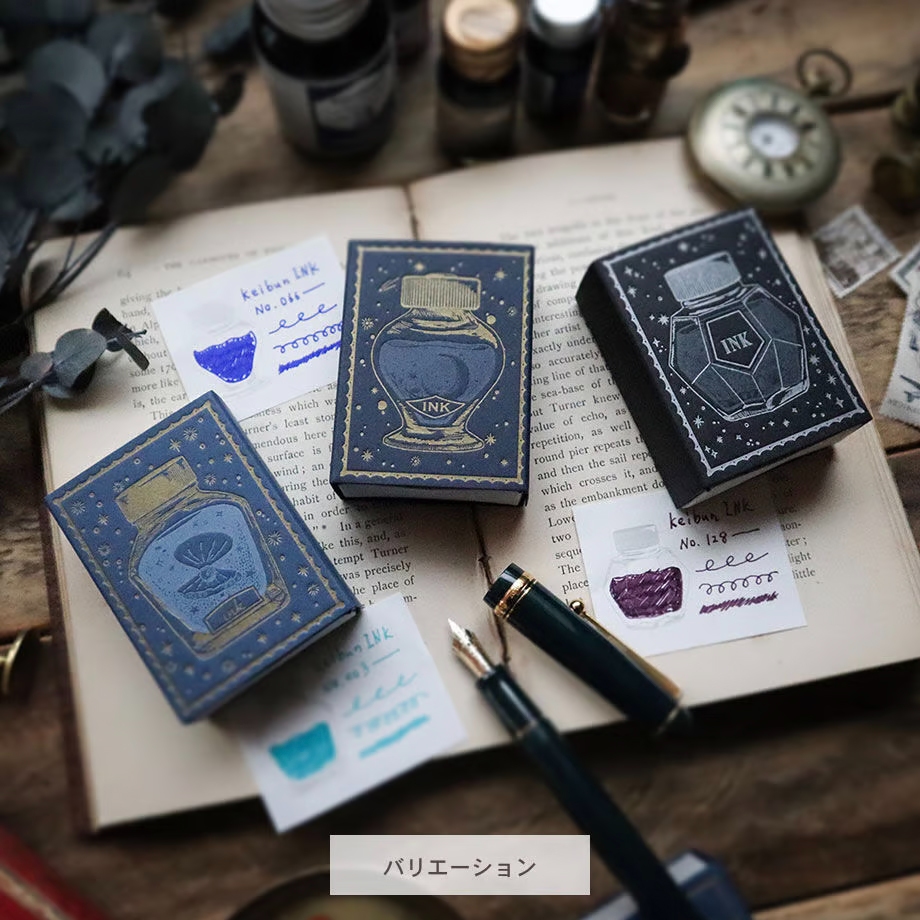 Keibunsha Letterpress Matchbox Ink Memo - Silver