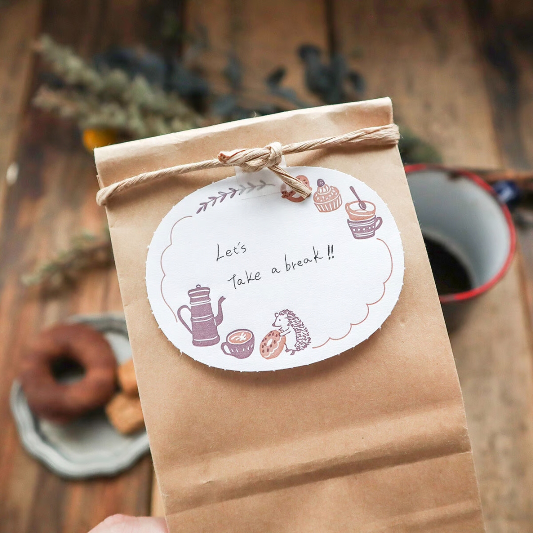 Keibunsha Two-Way Letterpress Memo Pad - Coffee