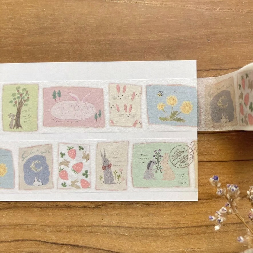 Merinomi Washi Tape - Rabbit Greeting