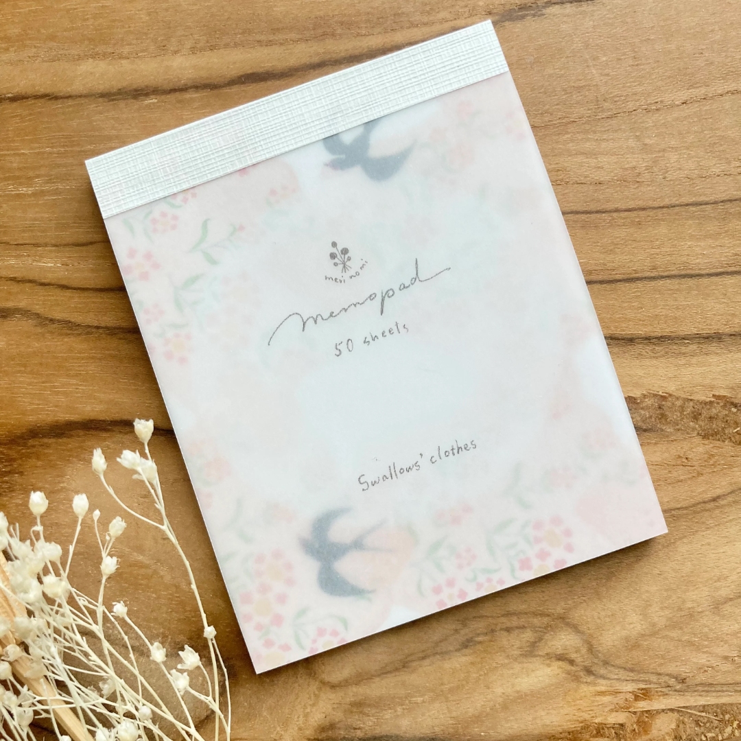 Merinomi Memo Pad - Swallow's Clothes