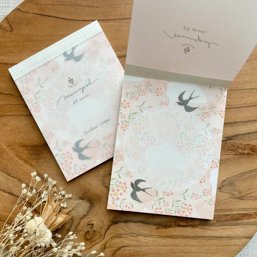 Merinomi Memo Pad - Swallow's Clothes