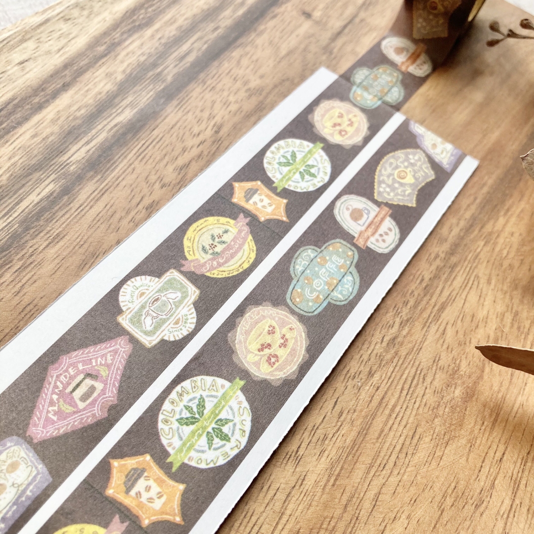 Merinomi Washi Tape - Coffee Label