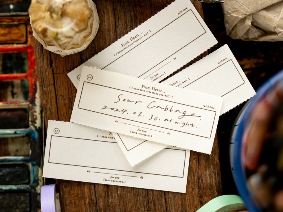 OURS Letterpress Book - From Heart