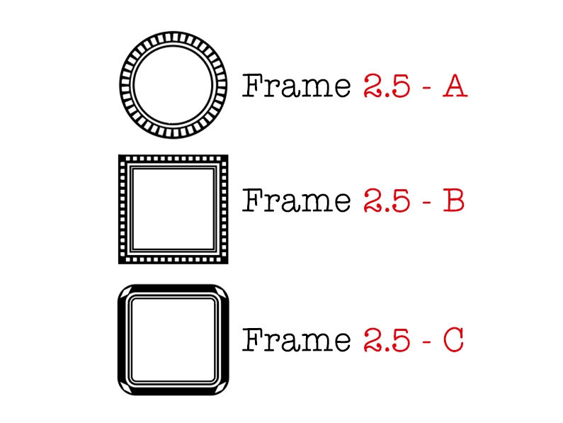 Kurukynki Stamp - Classic Frame 2.5 And 3.0