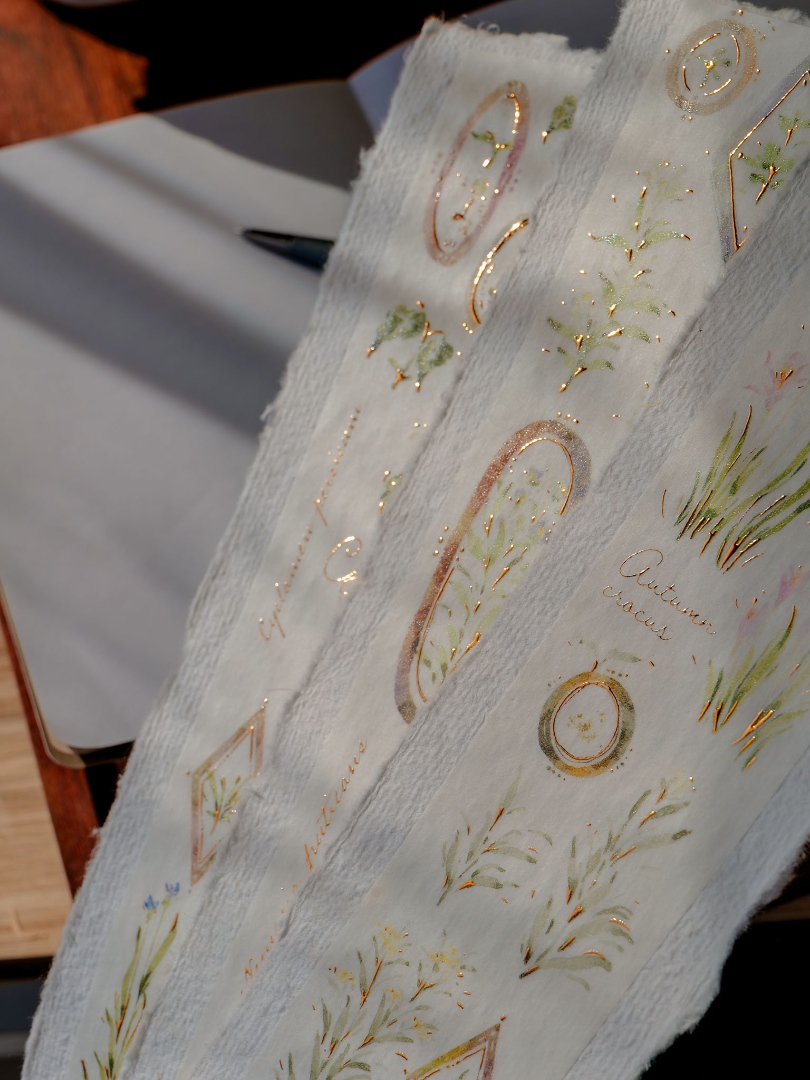 Meow Illustration Washi Tape A Year Of Blossom - Autumn