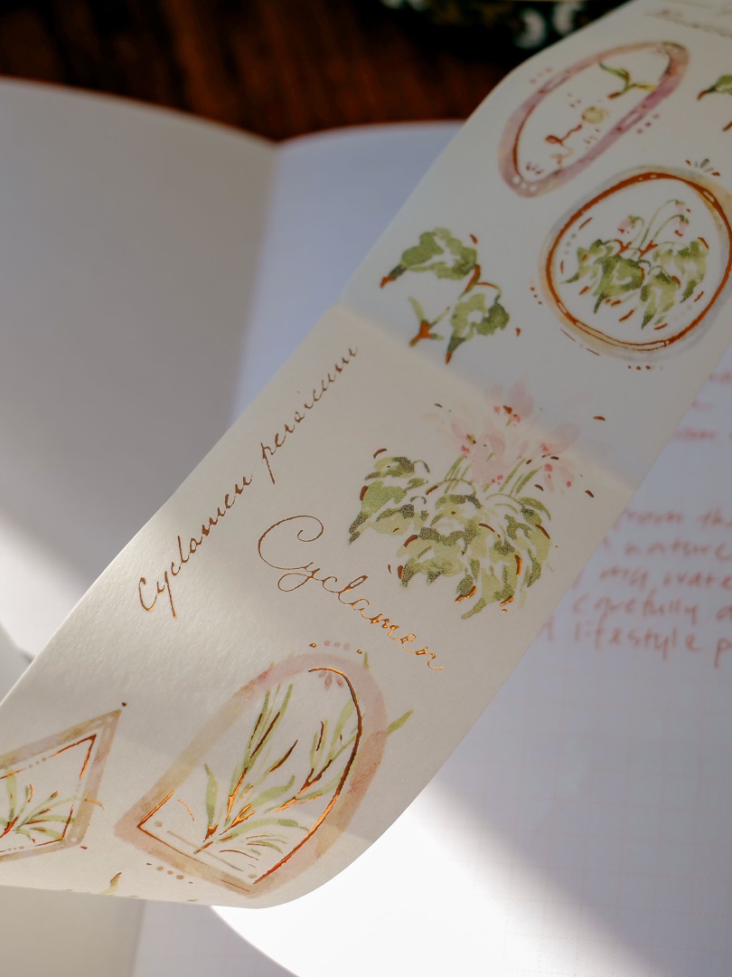 Meow Illustration Washi Tape A Year Of Blossom - Autumn