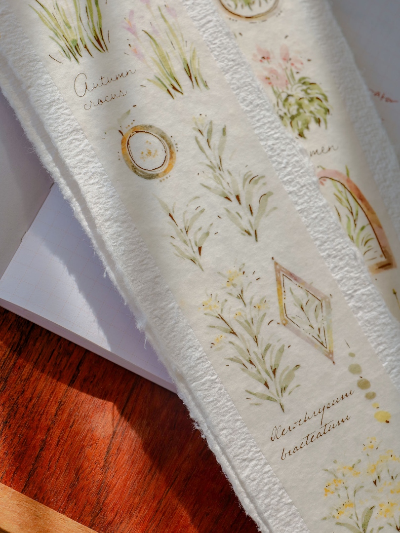 Meow Illustration Washi Tape A Year Of Blossom - Autumn