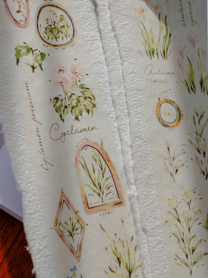 Meow Illustration Washi Tape A Year Of Blossom - Autumn