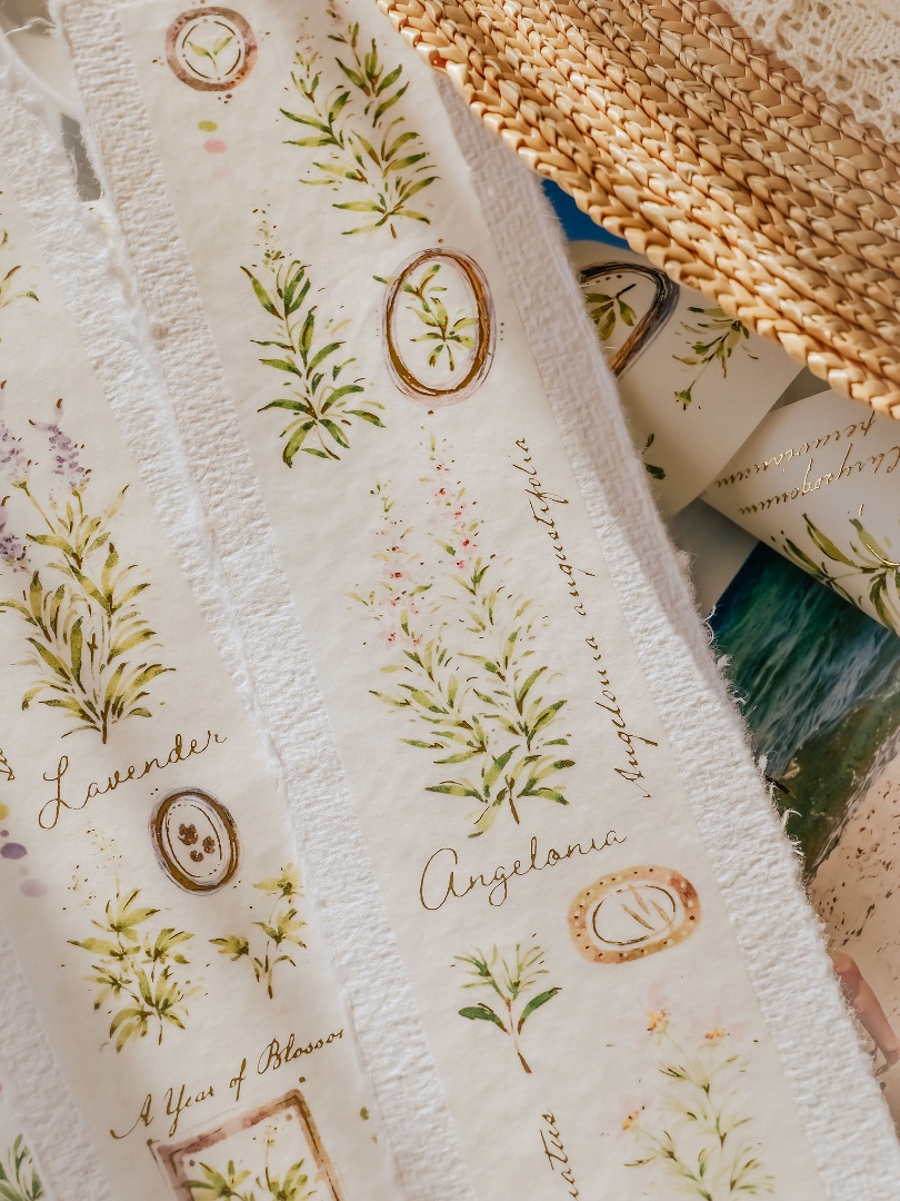 Meow Illustration Washi Tape A Year Of Blossom - Summer