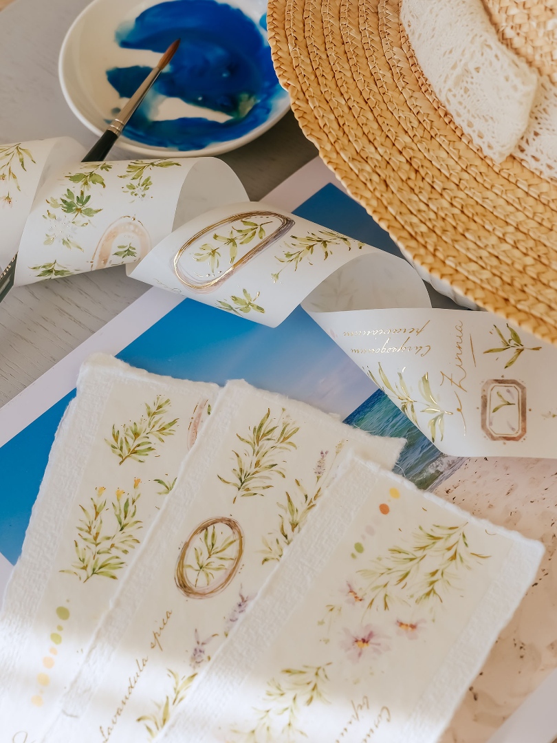 Meow Illustration Washi Tape A Year Of Blossom - Summer