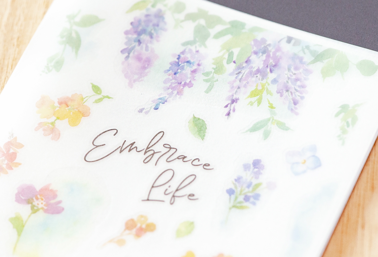 MU Print-On Transfer Stickers 246 - Embrace Life