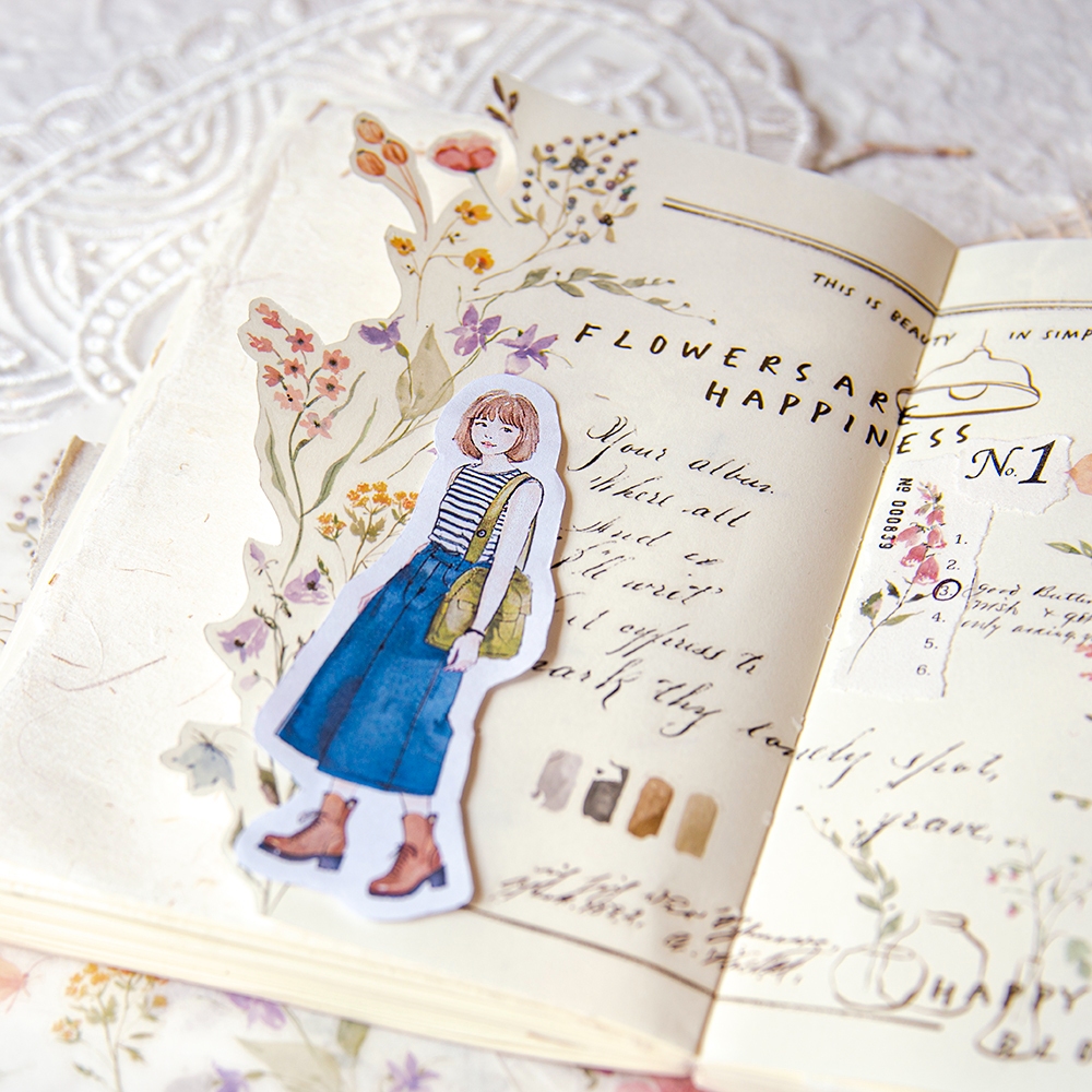 MU Print-On Transfer Stickers 250 - Flower Happiness