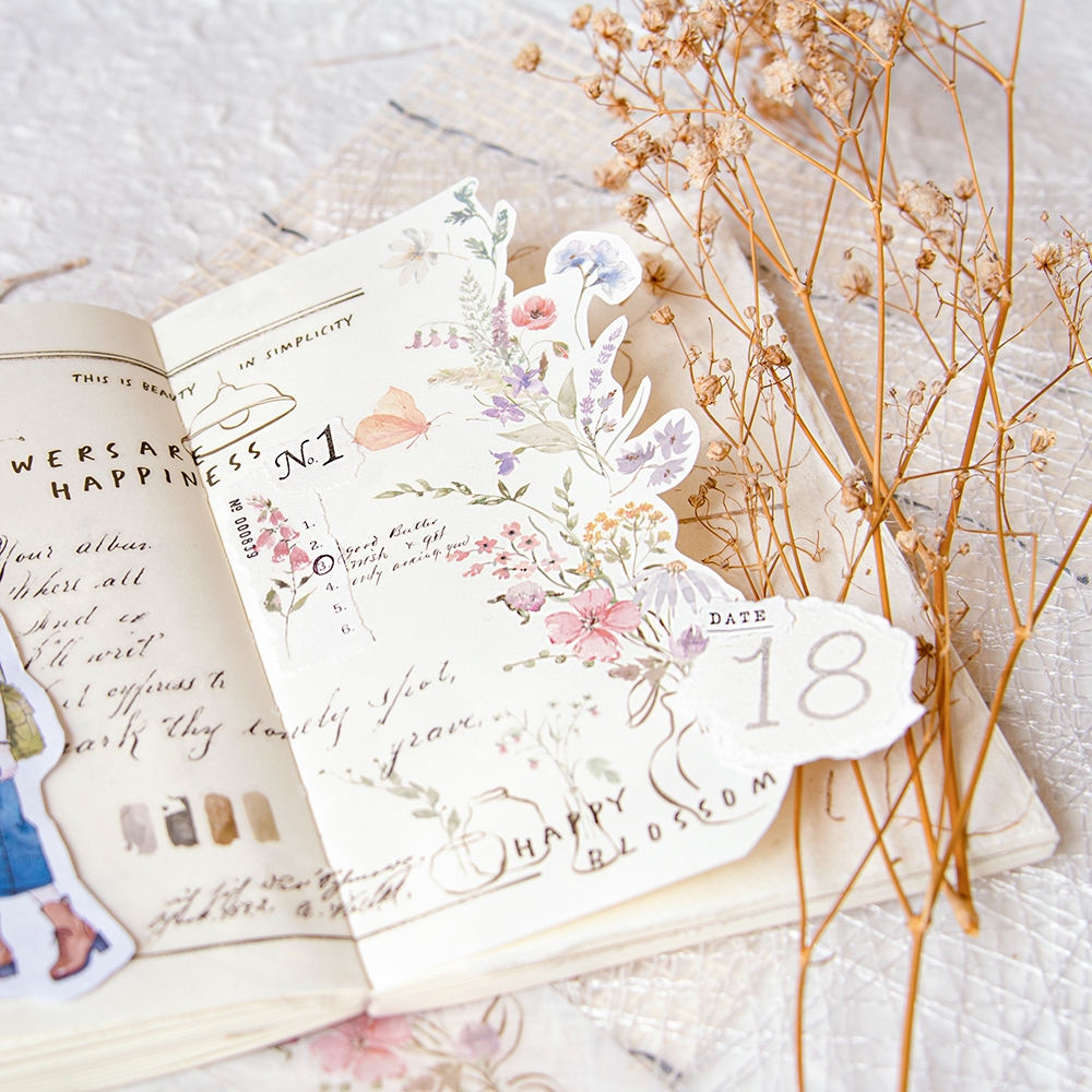 MU Print-On Transfer Stickers 250 - Flower Happiness