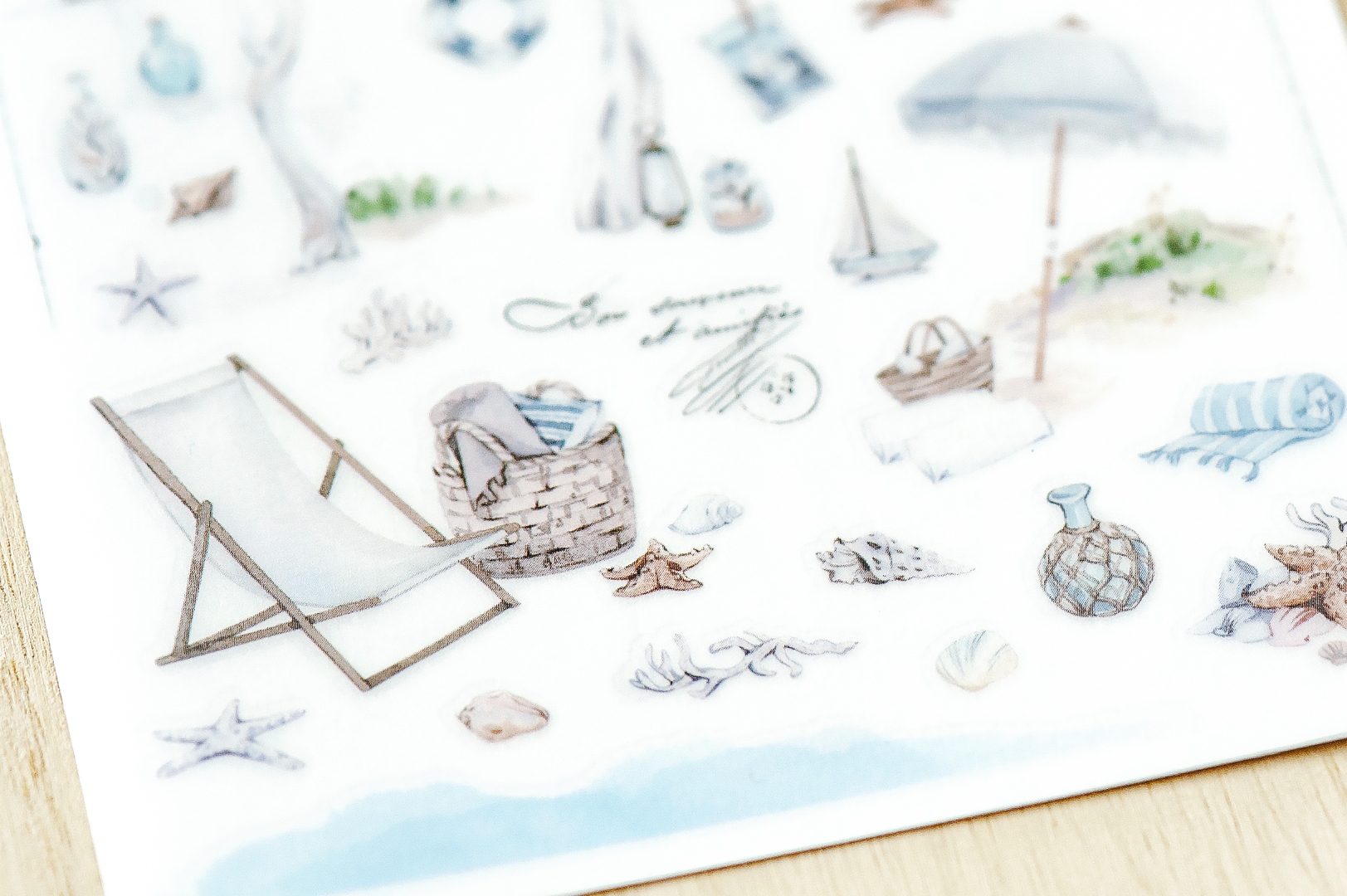 MU Print-On Transfer Stickers 252 - Beach Life