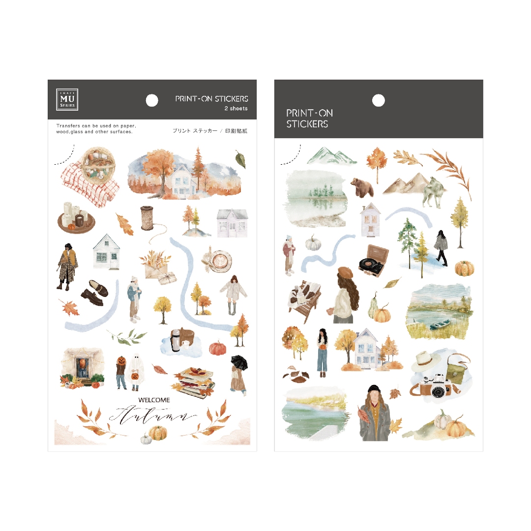 MU Print-On Transfer Stickers 255 - Welcome Autumn