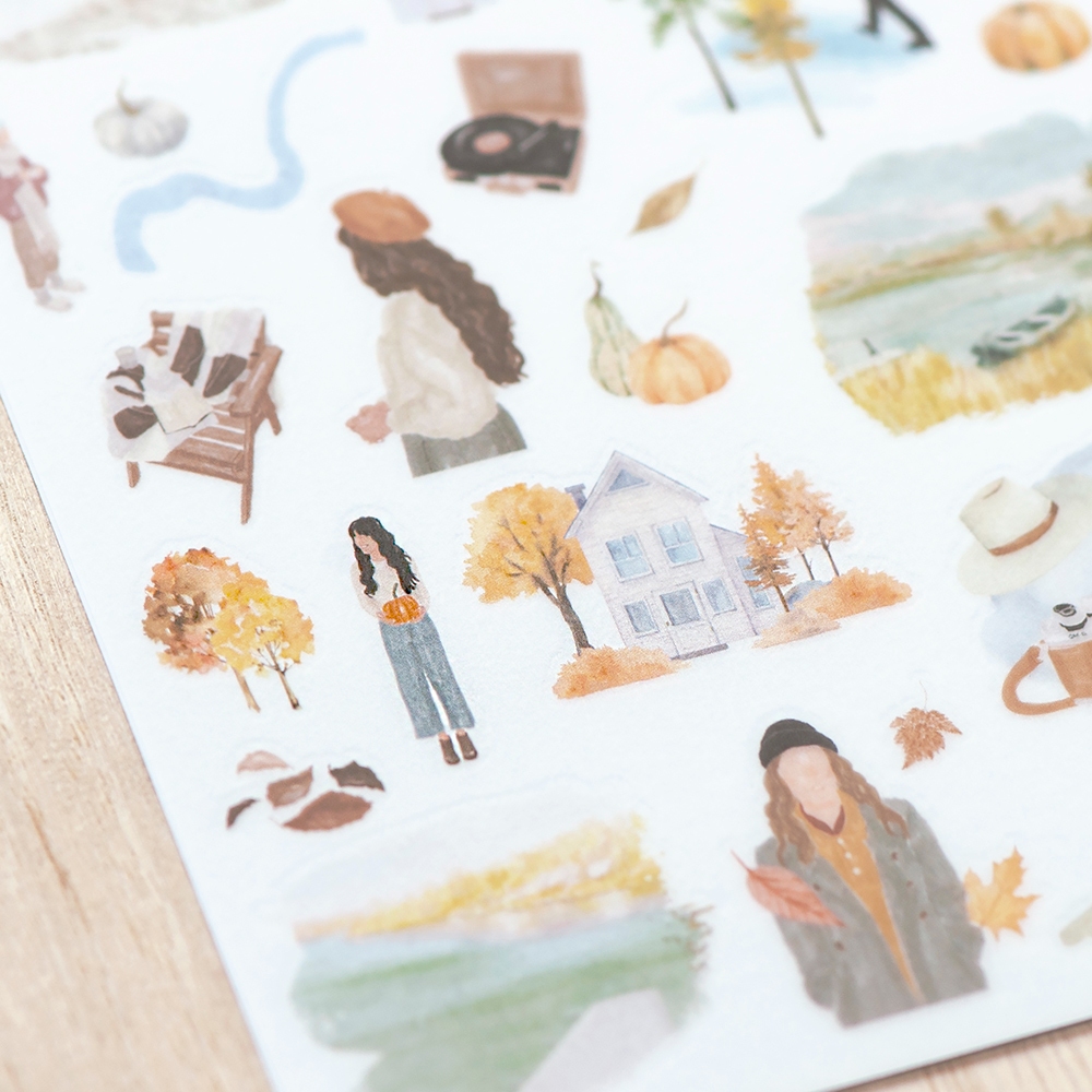 MU Print-On Transfer Stickers 255 - Welcome Autumn