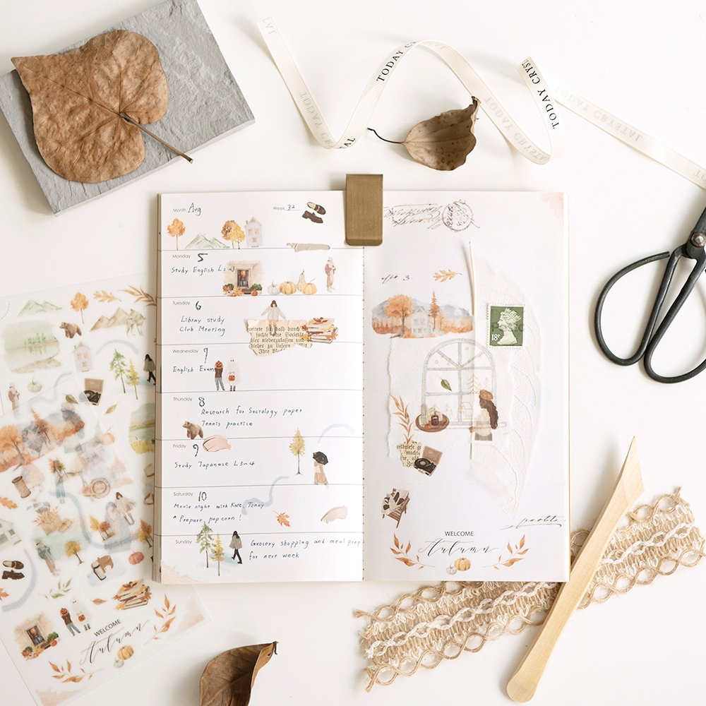 MU Print-On Transfer Stickers 255 - Welcome Autumn