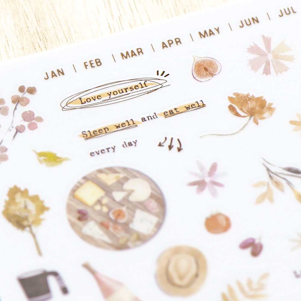 MU Print-On Transfer Stickers 257 - Pamper Yourself