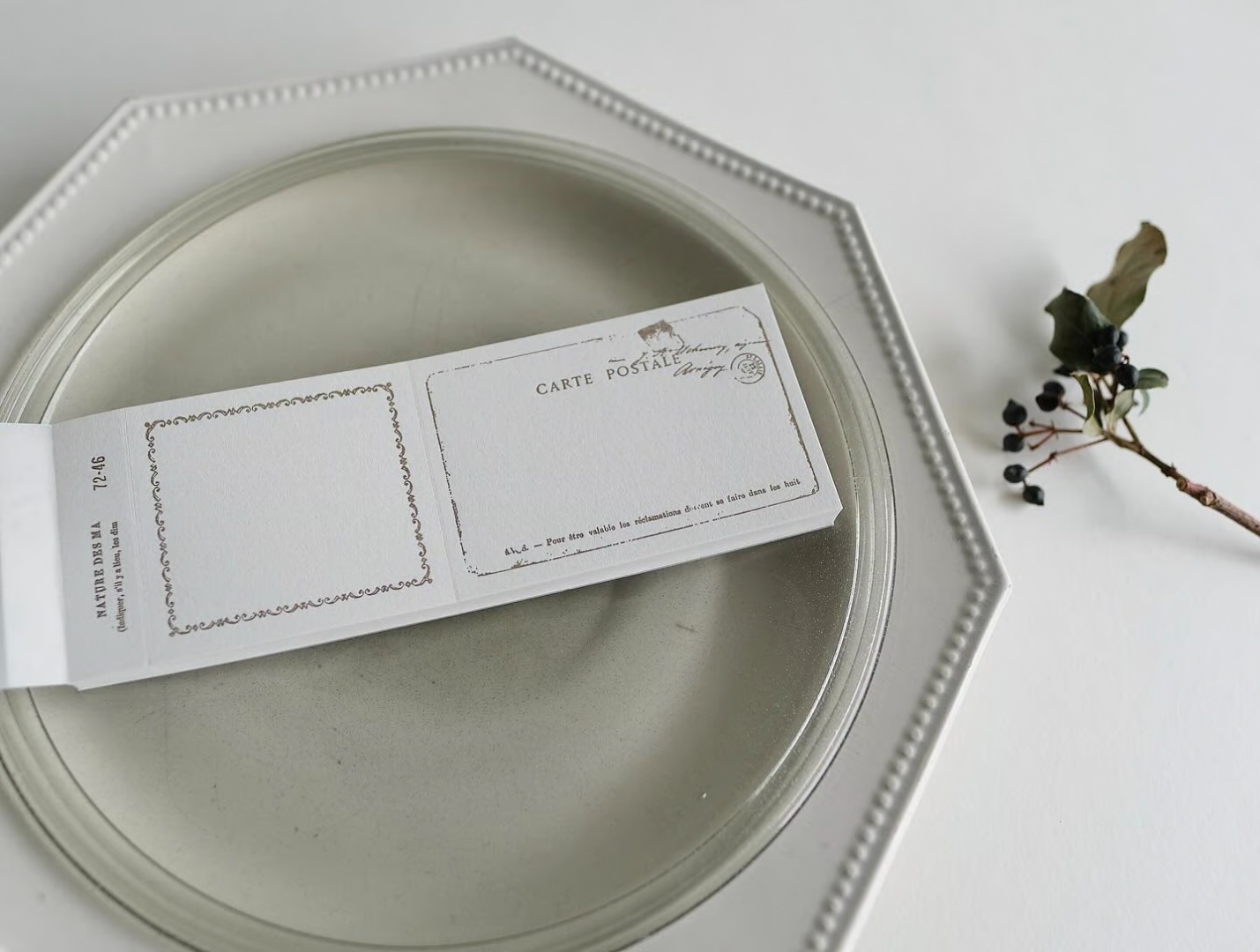 Yohaku Letterpress Memo Pad - Letter Bronze