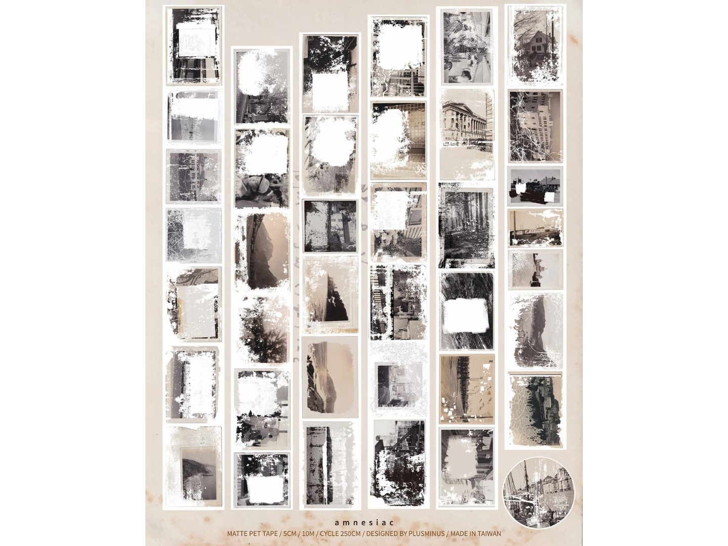 Plus Minus Matte PET Tape - Amnesiac