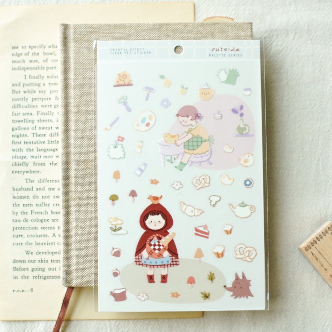 Teayou Palette Series Crystal Stickers - Outside