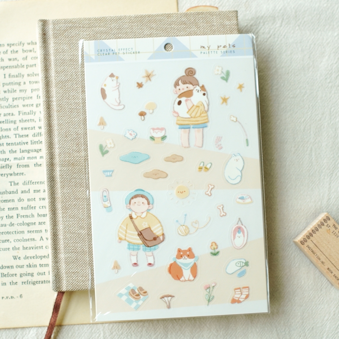 Teayou Palette Series Crystal Stickers - My Pets