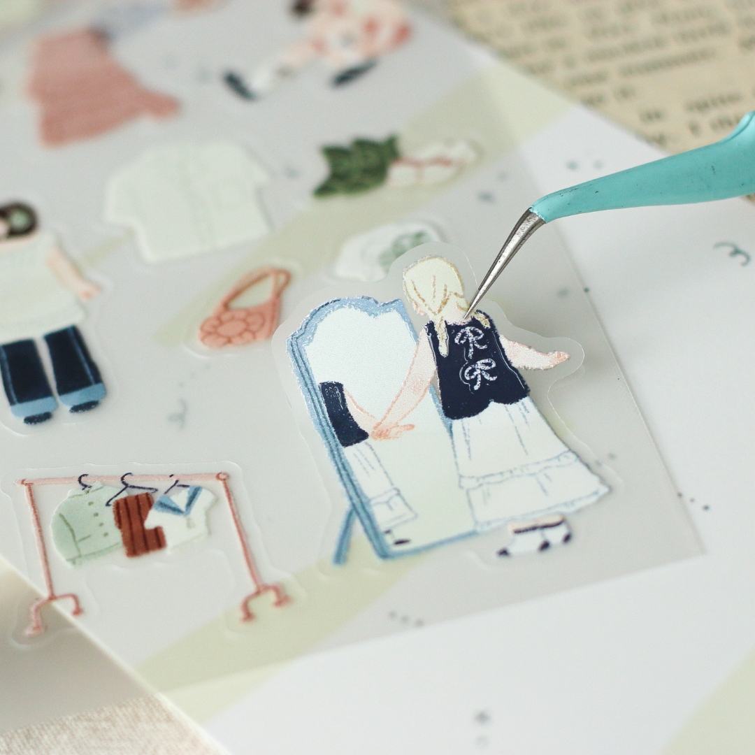 Teayou Palette Series Crystal Stickers - Today's Outfit