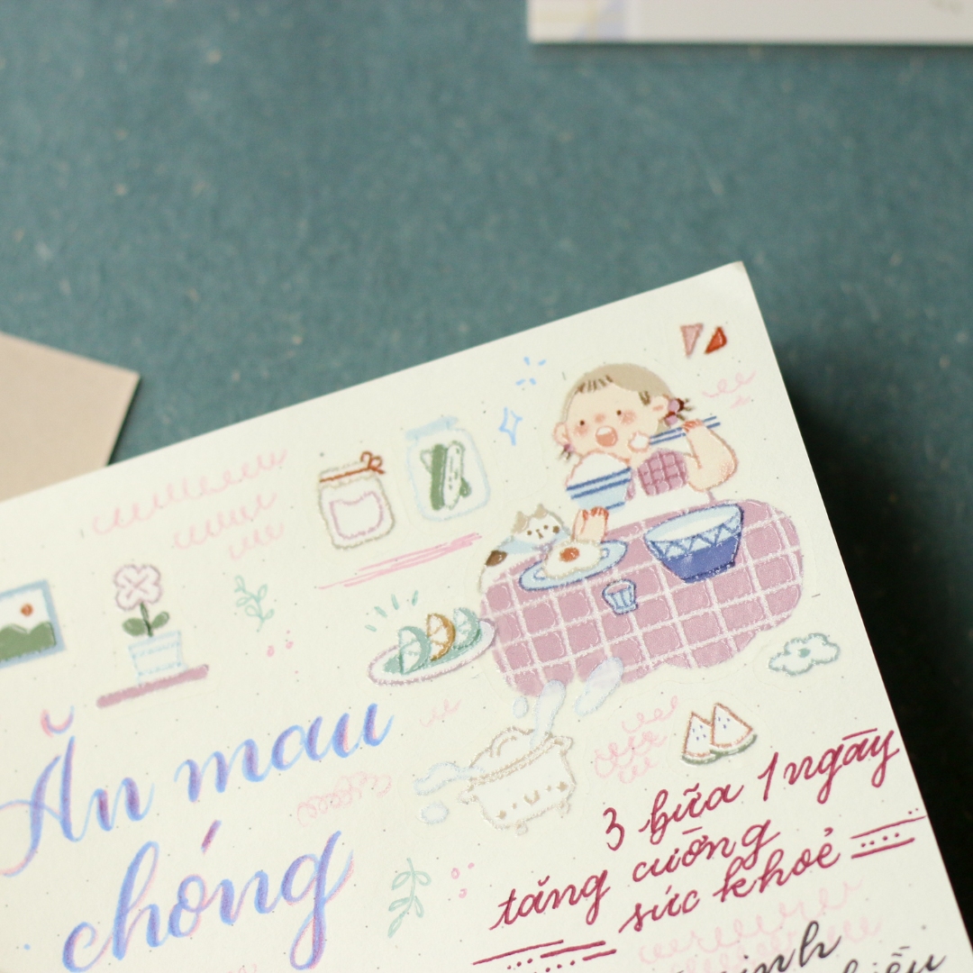 Teayou Palette Series Crystal Stickers - My Day