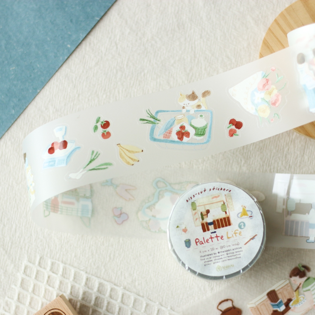 Teayou Kiss-Cut PET Tape - Palette No.2
