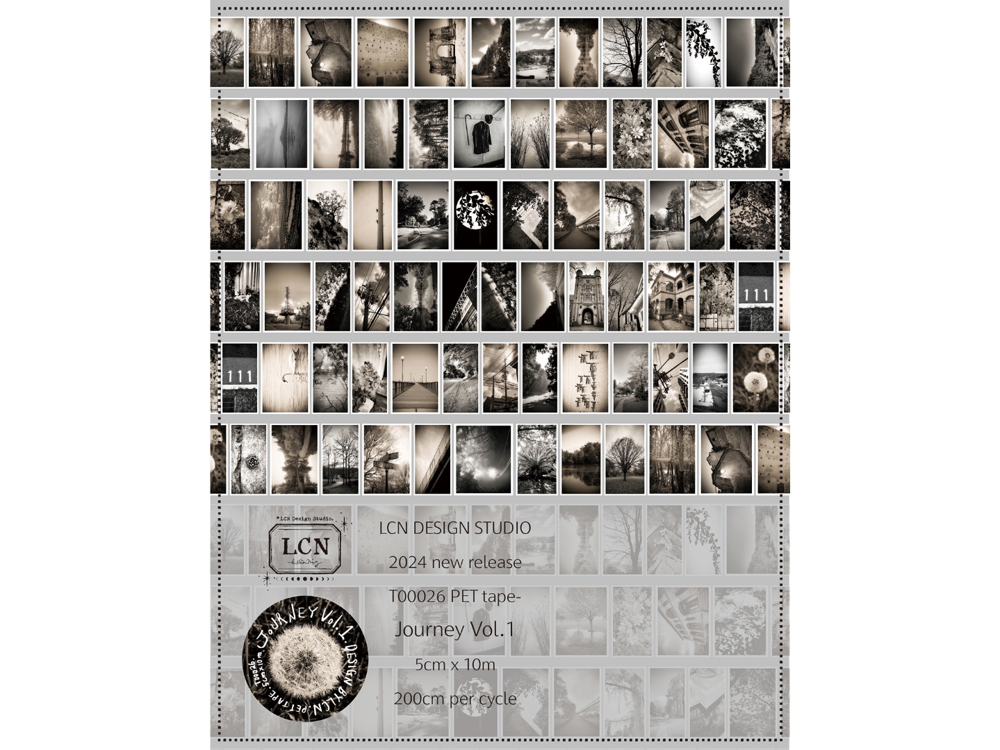 Lin Chia Ning Matte PET Tape - Journey Vol.1