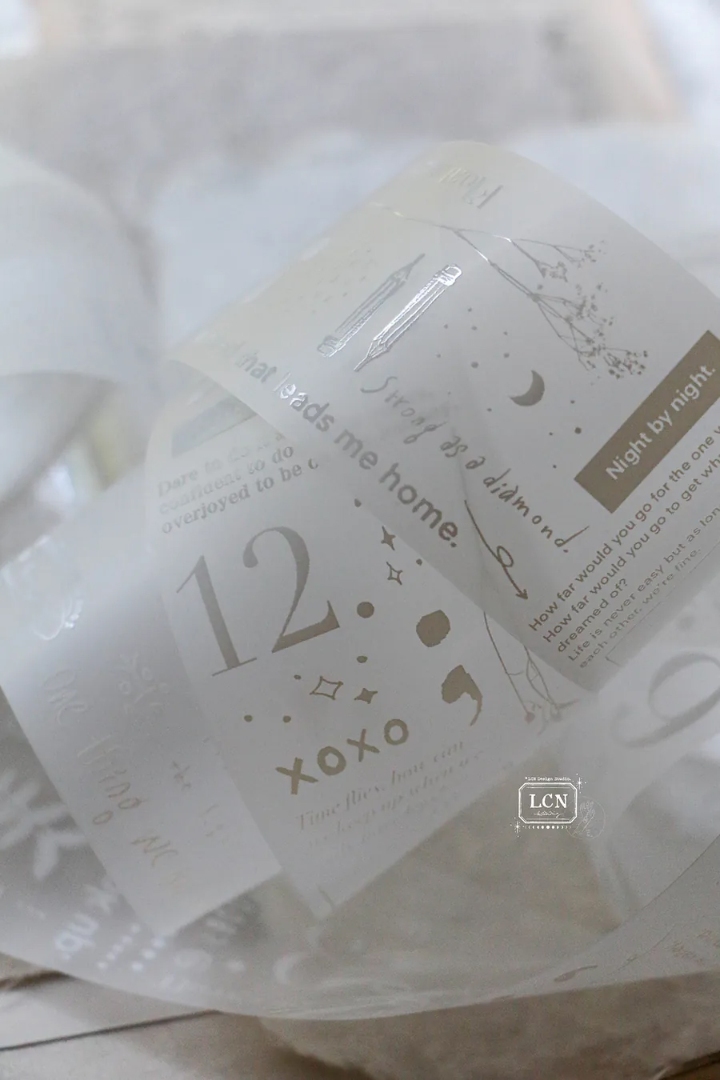 Lin Chia Ning Matte PET Tape - This And That White