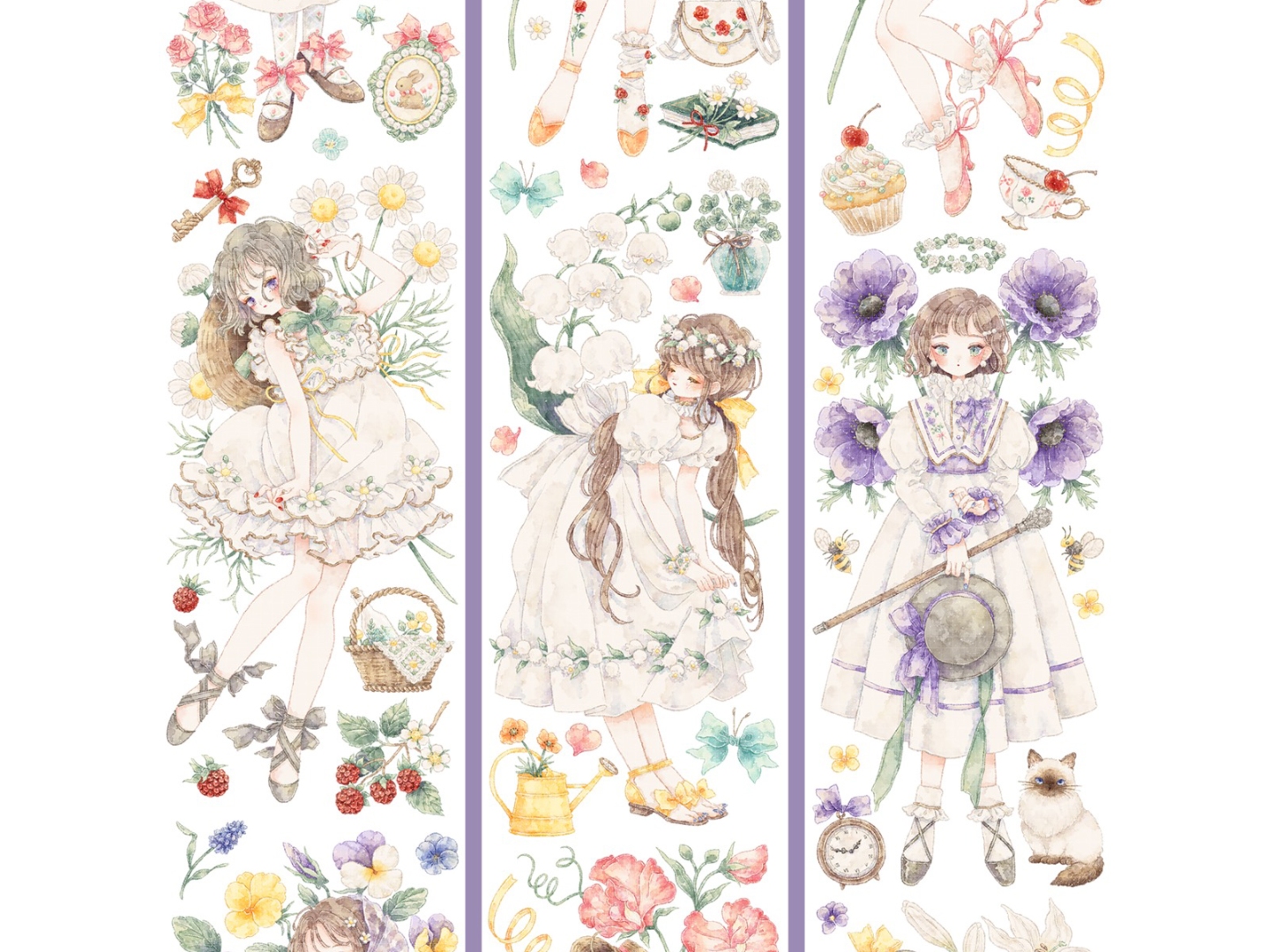 Shine Washi Tape Sample - Yearning For Spring