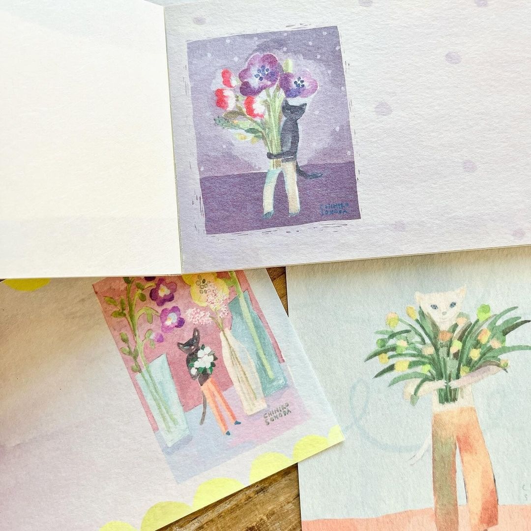 Cozyca x CHIHIRO SONODA One-Stroke Notepad - Love Letter