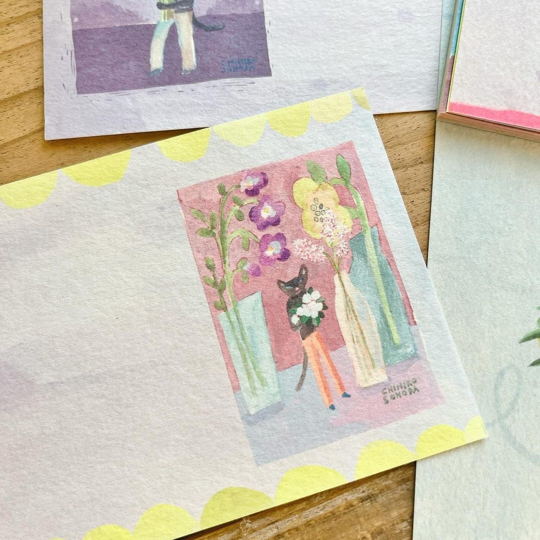 Cozyca x CHIHIRO SONODA One-Stroke Notepad - Love Letter