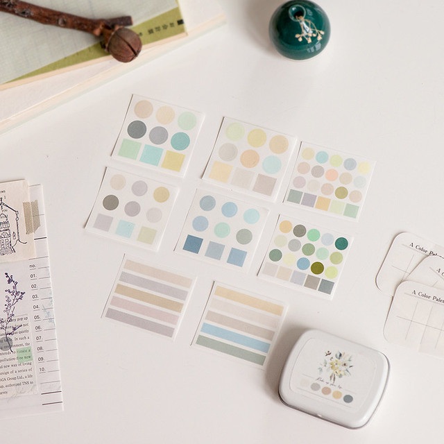 MU Mini Tin Palette Stickers - 04 Fresh Flower