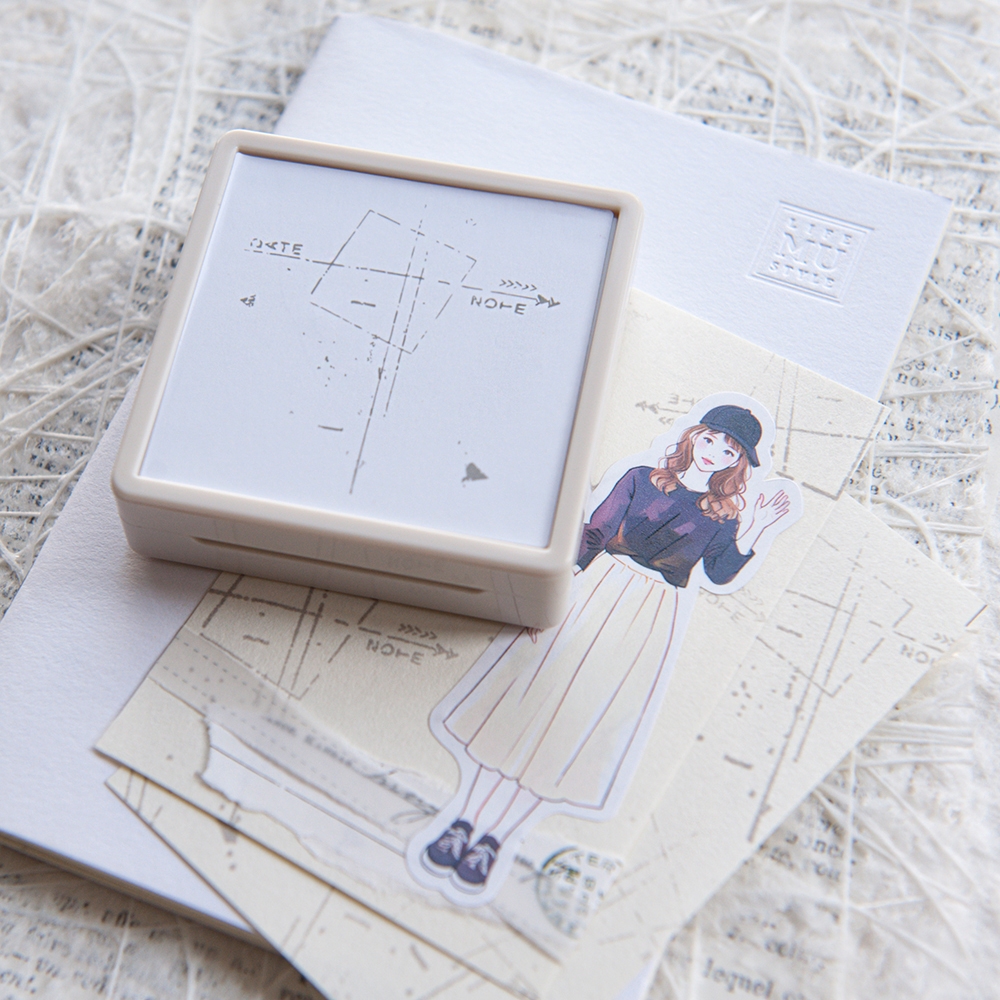 MU Self Inking Stamp Collage No.3 - Line Lead