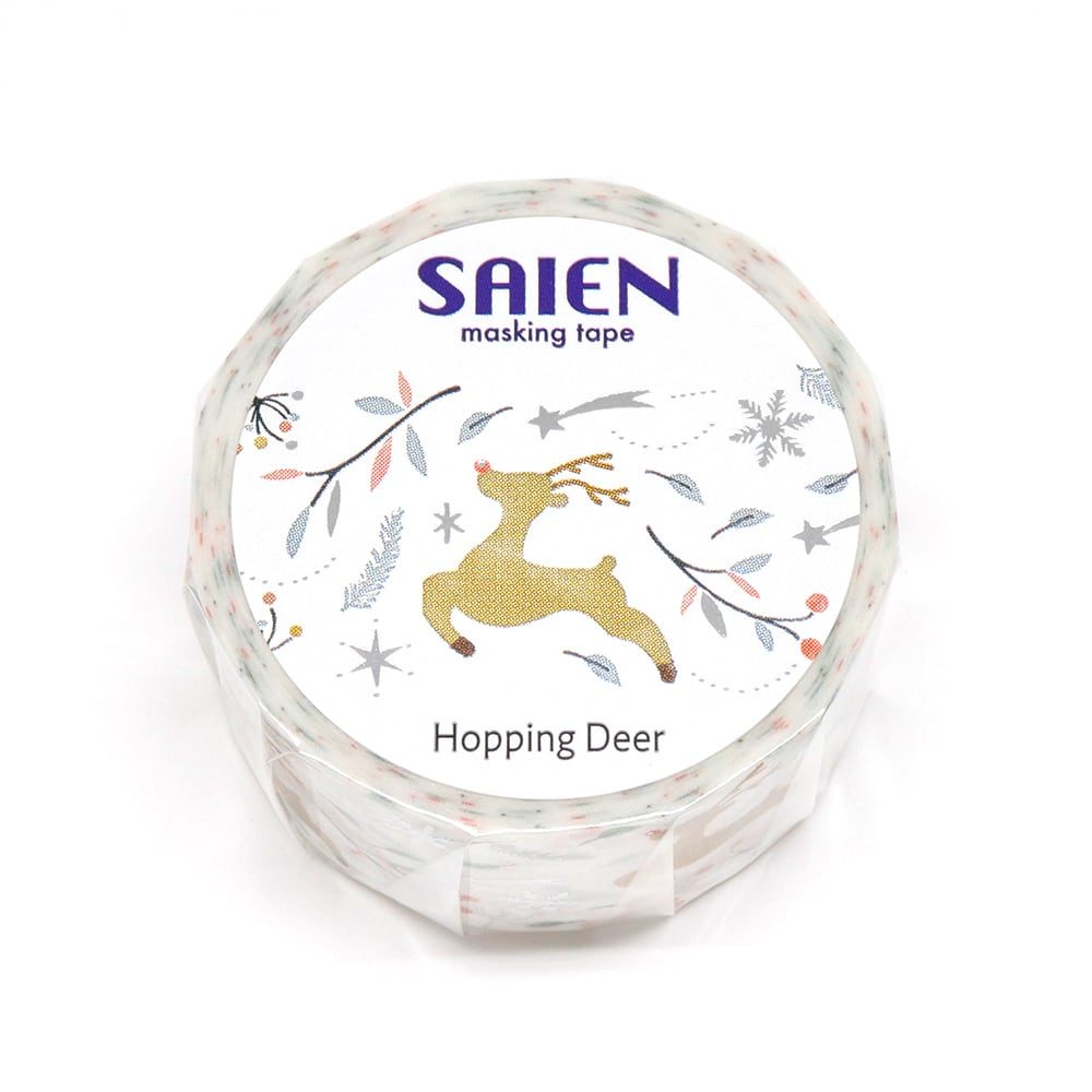 Saien Christmas Washi Tape - Hopping Deer