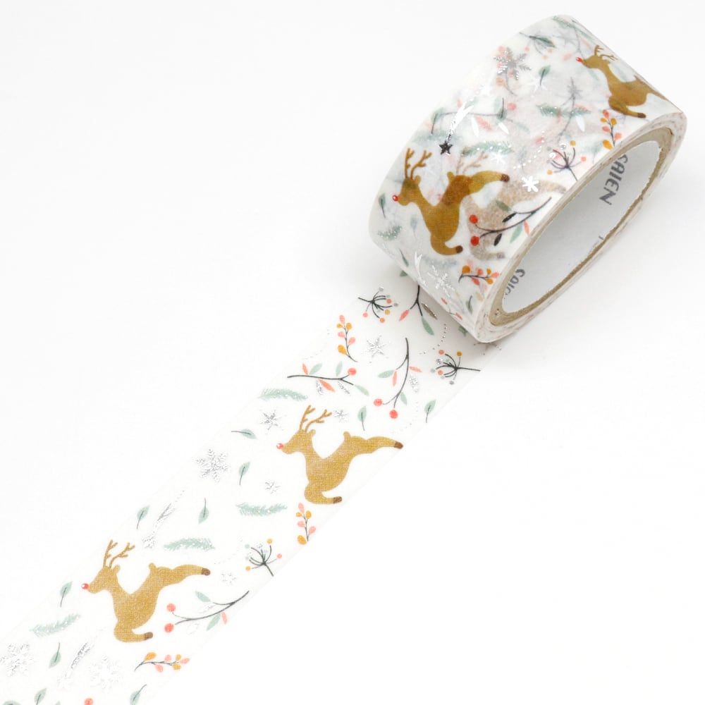 Saien Christmas Washi Tape - Hopping Deer