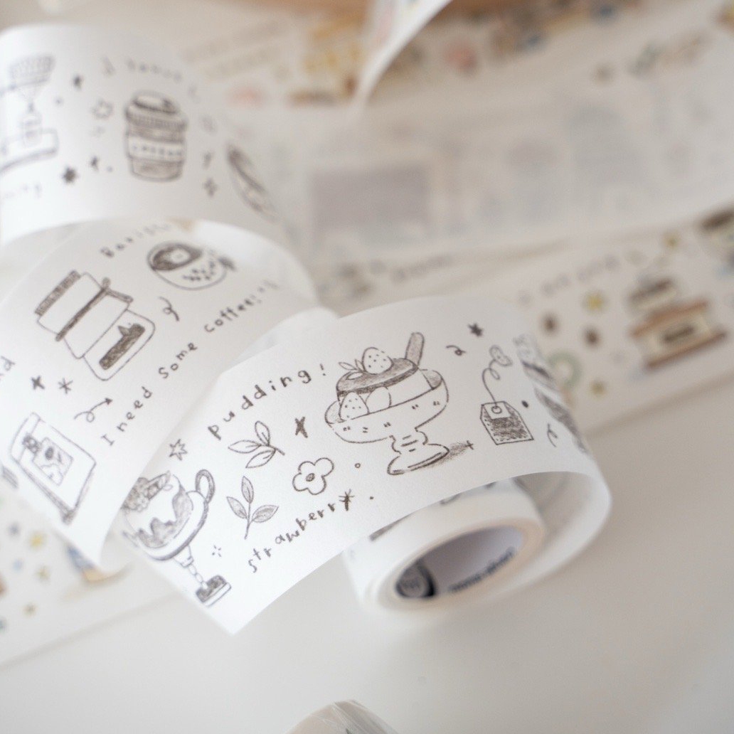 Orange Studio Washi Tape - Home Cafe