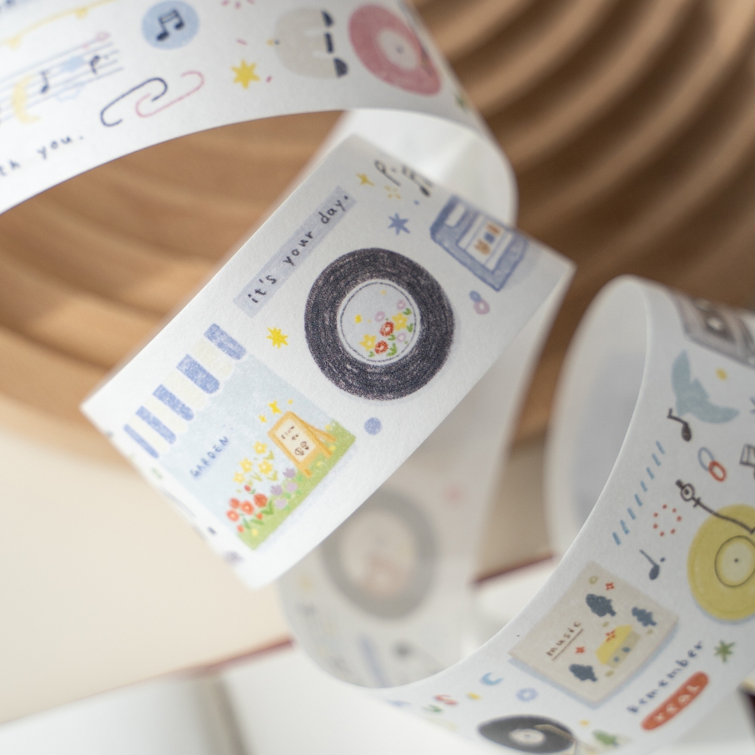 Orange Studio Washi Tape - Music Notes
