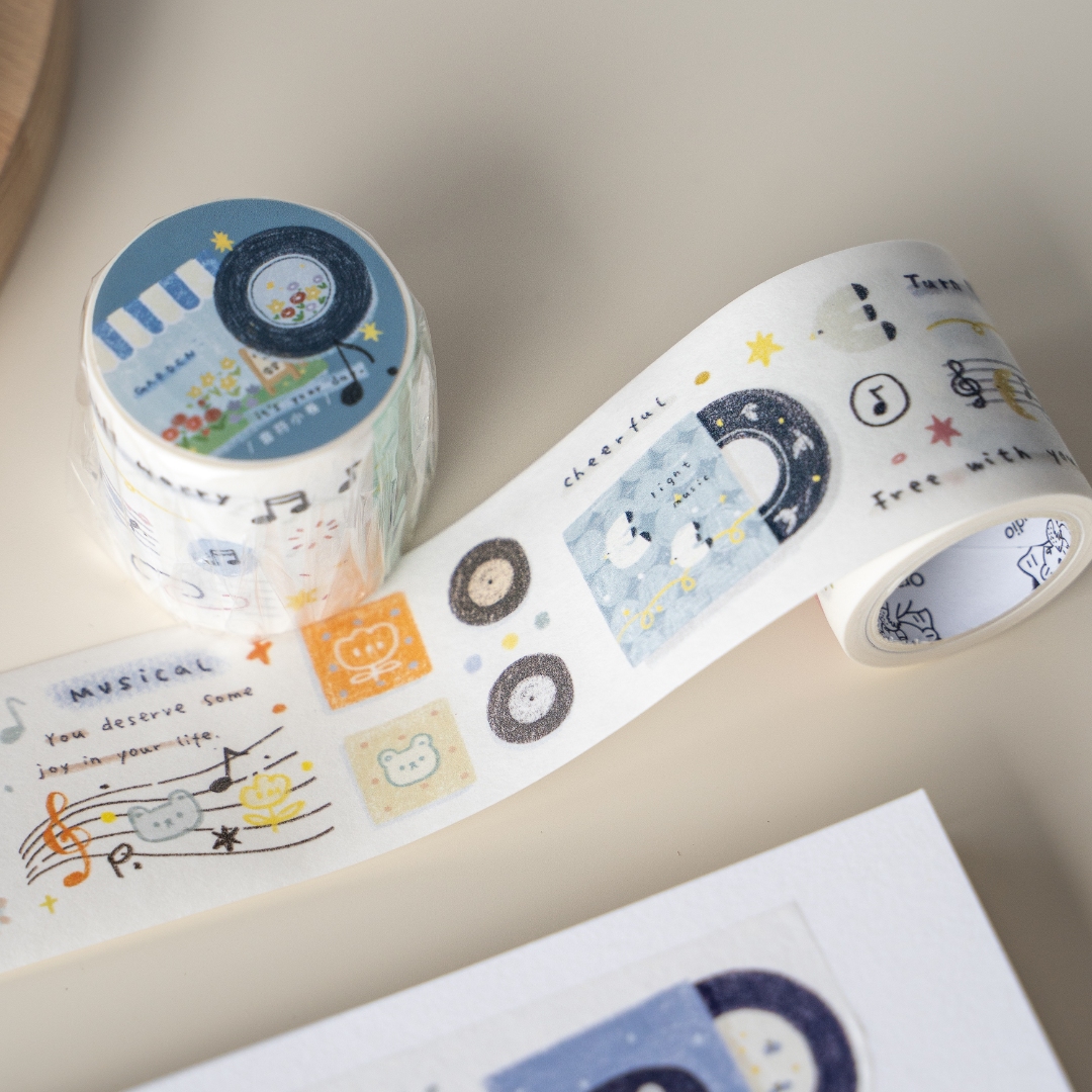 Orange Studio Washi Tape - Music Notes