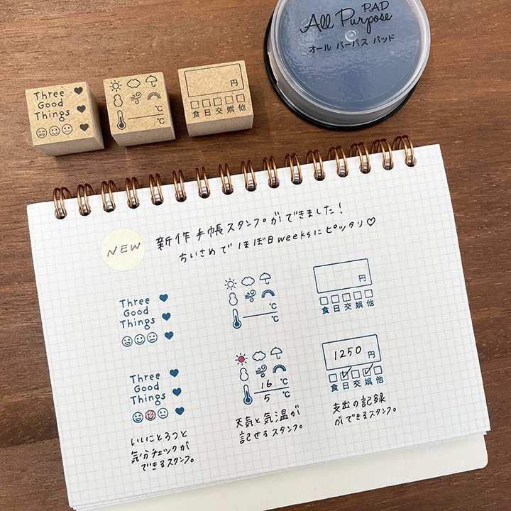 Stamp Marche Rubber Stamp - Weather Record
