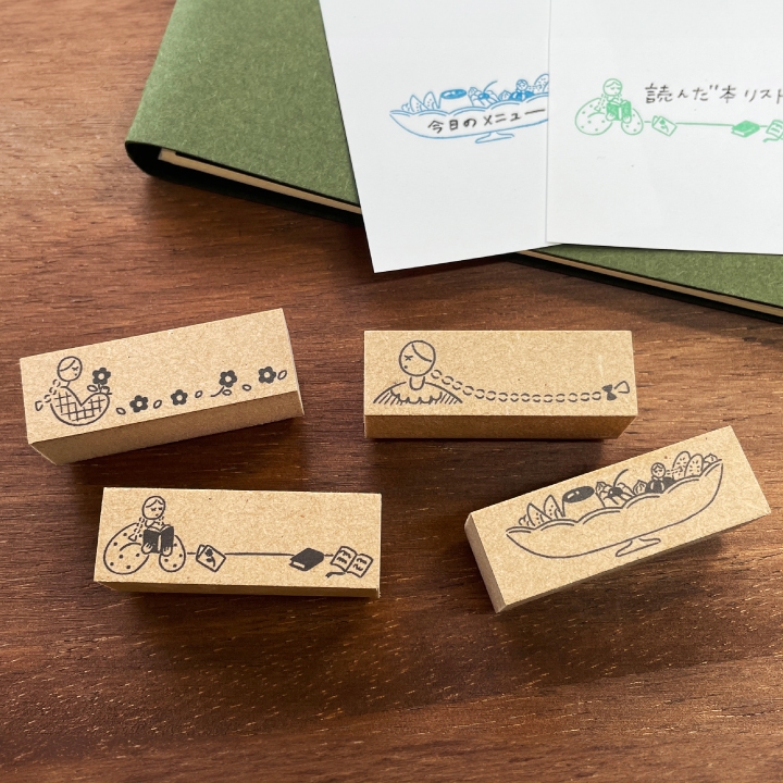 Stamp Marche Girl Rubber Stamp - Pigtails