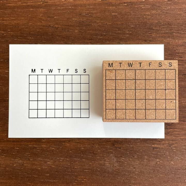 Stamp Marche Rubber Stamp - Calendar Medium