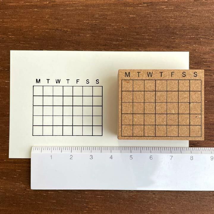 Stamp Marche Rubber Stamp - Calendar Medium