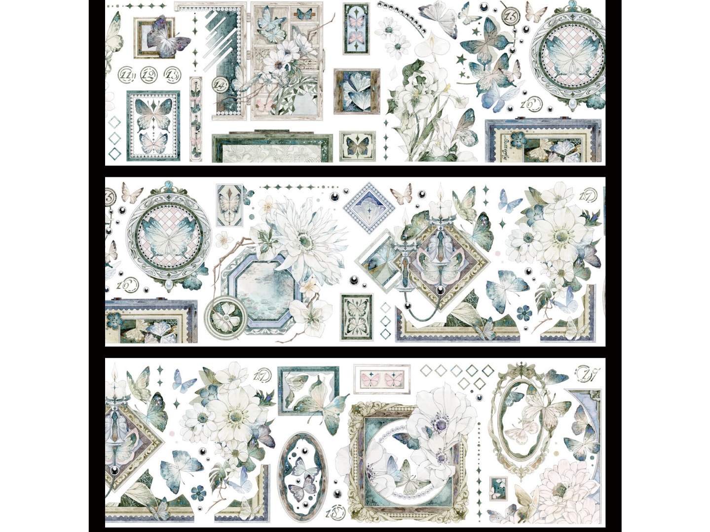 Wines Washi Tape Sample - Painted Green