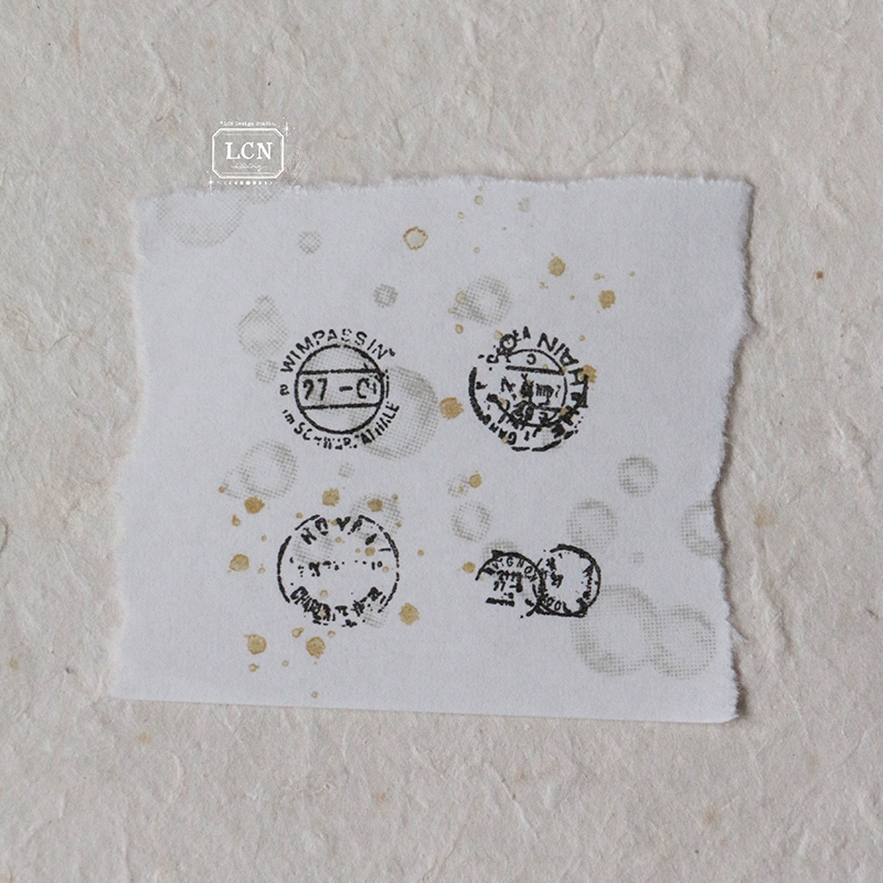 LCN Rubber Stamp Set - Mini Postage Marks